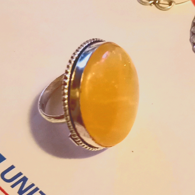 Yellow Gemstone Ring